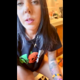 Over the course of a week, a girl records herself from a rear perspective as she takes a shit while sitting on a toilet. Poop action is clearly visible. Vertical format video. About 6 minutes.